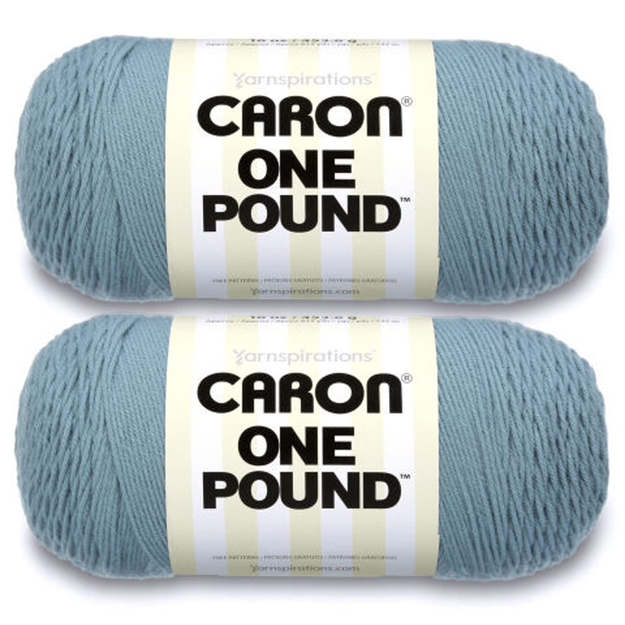 Caron One Pound Azure Yarn - 2 Pack of 454g/16oz - Acrylic - 4 Medium (Worsted) - 812 Yards - Knitting/Crochet — image 1