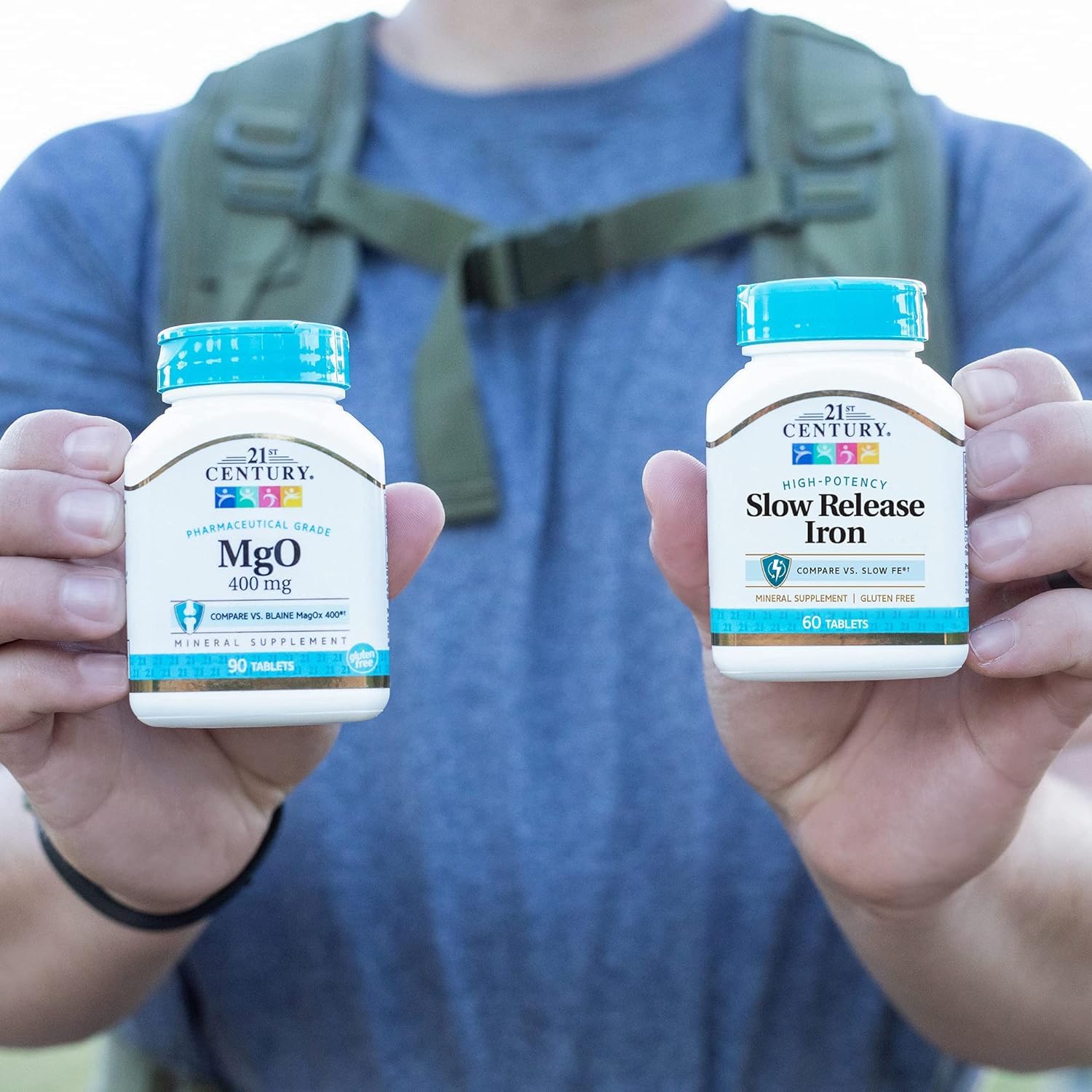 21st Century Slow Release Iron Tablets, 60 Count PACK OF 2 - Packaging May Vary