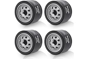 AOUTON 49065-0721 Oil Filter 49065-7007 for Kawasaki FR600V FR651V FR691V FR730V FS651V FX600V FX730V FS691V FX691V, 4 Cycle Engine Lawn Mower Oil Filter, Pack of 4