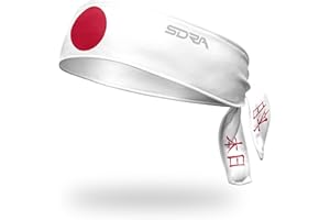 Suddora Country Flag Tie Headband with National Flag, Breathable Sweatband for National Sports Events, Non-slip Fabric Sweatband for Soccer, Tennis, Workout, Costumes & Cosplay