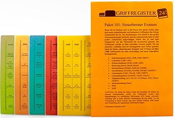 Griffregister: Steuerberater-Examen (2019) 1.000 selbstklebende Griffregister Steuergesetze, Steuerrichtlinien, Steuererlasse
