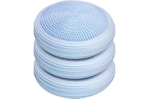 3 Pcs Inflated Wobble Cushion, Wiggle Seat & Balance Pad for Exercise, Home Yoga Balance Stability Training, Strengthen Core 