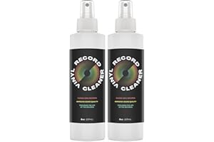 Impresa Record Cleaner Spray Refill - 2 x 8 Fl Oz Removes Dust & Static with Vinyl Cleaning Fluid - Enhances Audio Clarity with Vinyl Record Cleaner Spray