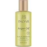 Inoar Argan Oil Hydrating Treatment Oil with Smoothing &amp; Thermal Protection for Hair, Vegan &amp; Cruelty-Free, 2 Fl Oz