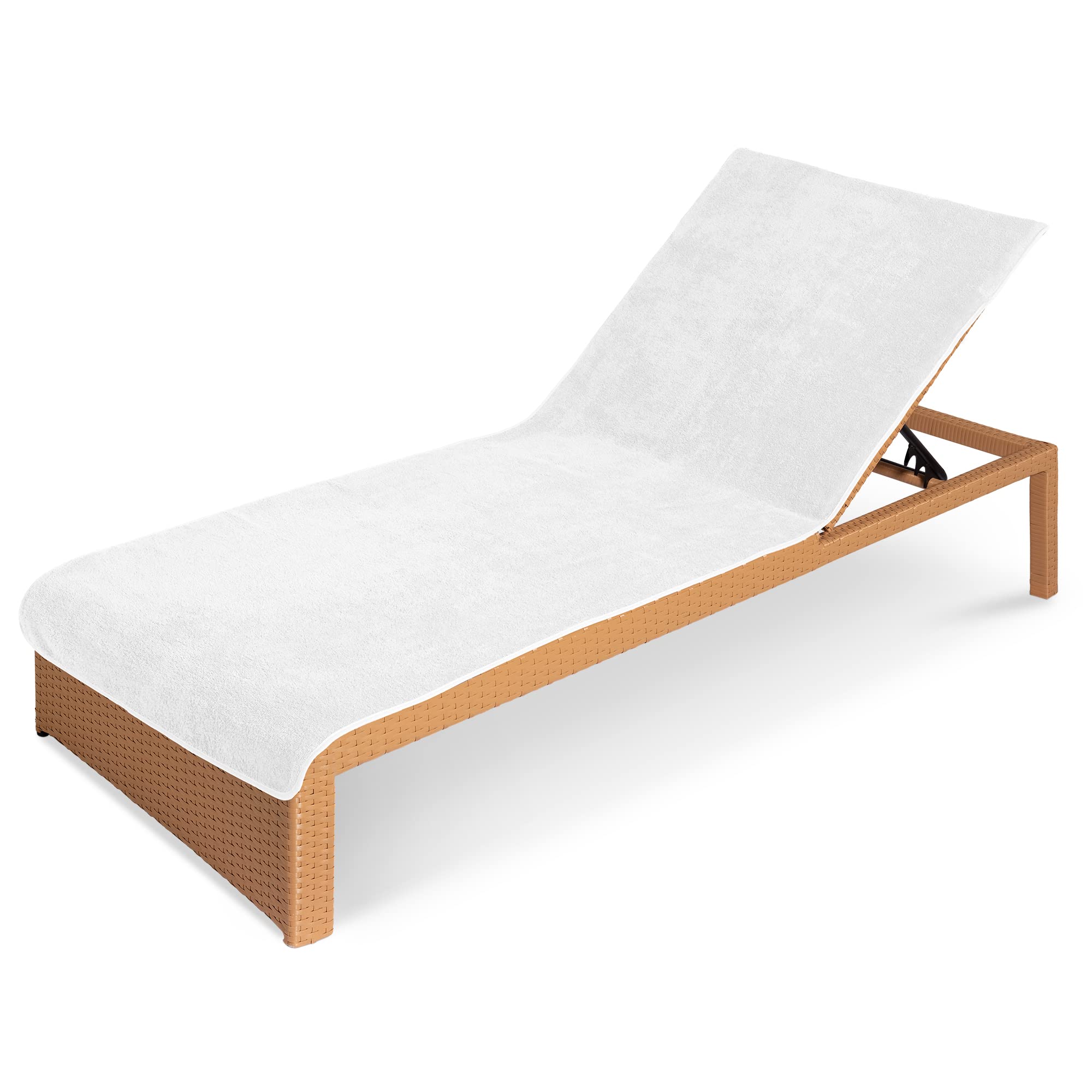 JEMIDI Sun Lounger Towel - Soft Terry Cloth Cover for Sunbed Beach Loungers Sunbathing - Beach and Holiday Accessory - 75cm x 200cm