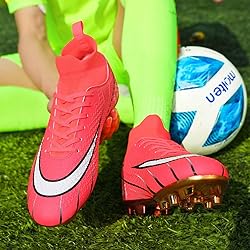 HESBITEUL Outdoor Soccer Shoes Mens Women: Football