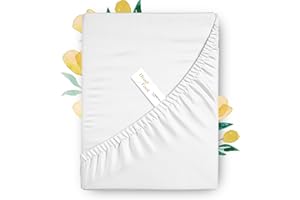 Carressa Linen Luxury 100% Egyptian Cotton King Fitted Sheet Only - Premium 800 TC Hotel Quality Deep Pocket Cotton Fitted Sheet, Soft, Sateen Weave Bottom Sheet, Fits Mattress up to 18 In Crisp White