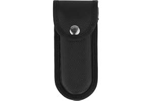 A.I.FORCE Nylon Pocket Knife Holder, Folding Knife Sheath with Snap Closure & Belt Loop, Vertical/Horizontal Knife Case for Belt, Pocket Knife Holster for Multitool, Swiss Army Knife
