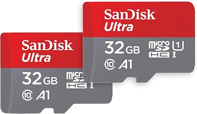 SanDisk Ultra 32GB microSDHC Card with SD Adapter Twin Pack U1 A1 up to 120 MB/s