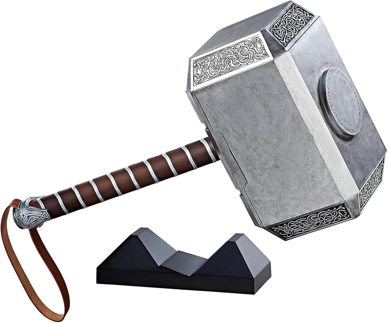 Legends Series, Marteau électronique Premium Mjolnir avec Sons et lumières, Article de Cosplay pour Adultes