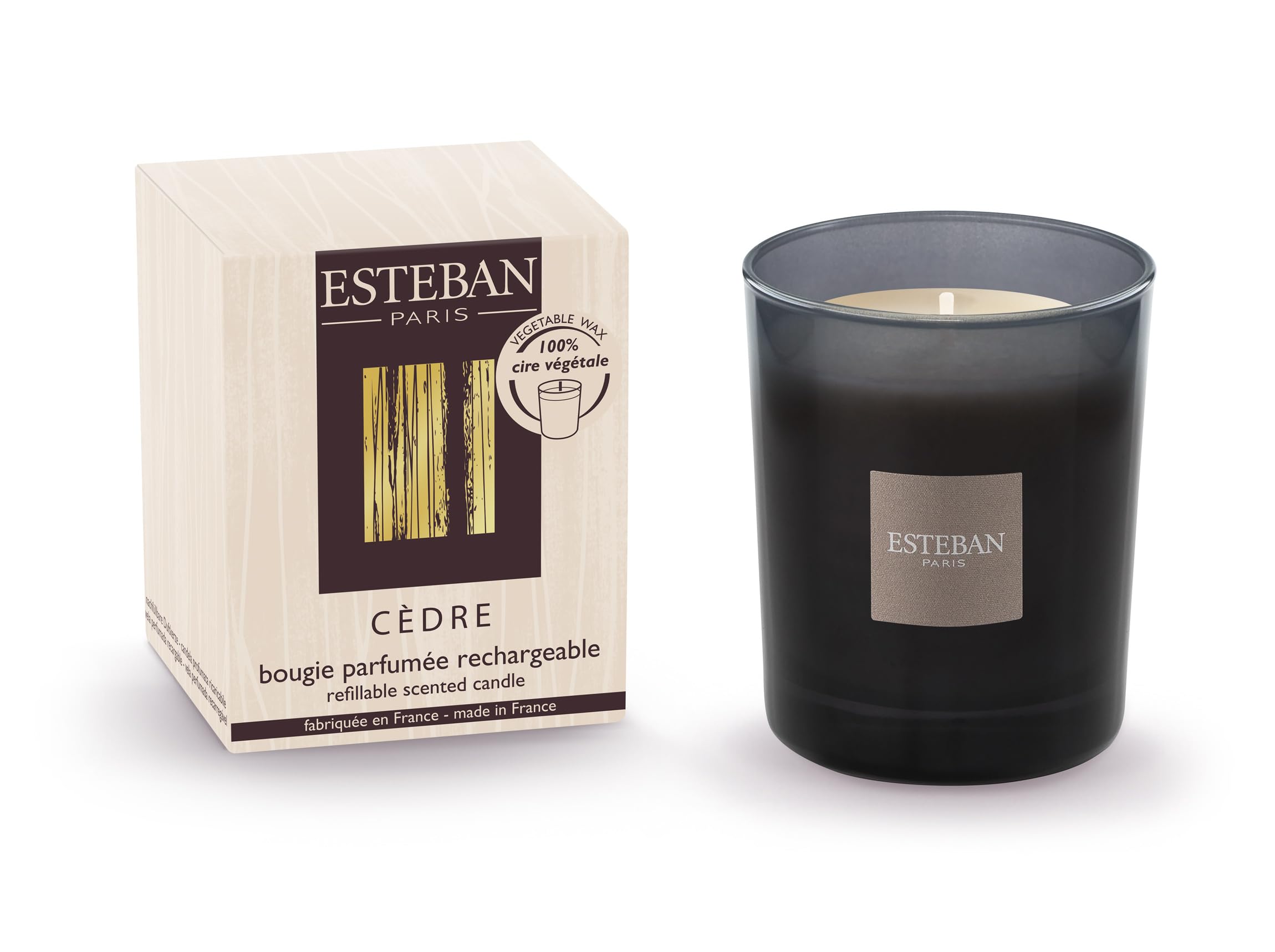 Scented Candle, Cedarwood, Esteban