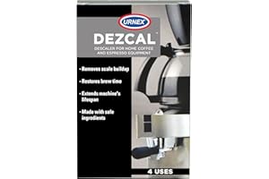 URNEX Descaling Powder Solution - 4 Uses - Activated Scale Remover for use with Keurig 1.0/2.0, Home Coffee and Espresso Machines, Kettles, Garment Steamers