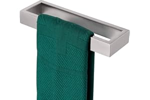 KOKOSIRI Towel Ring Brushed Nickel Hand Towel Hanger Holder 9-Inch Kitchen Rack Stainless Steel for Bathroom Hardware Wall Mount, 1 Pack B4008BR-L9