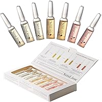 7-Day Firming Anti-Aging Face Serum: All-In-One Peptides, Niacinamide & Hyaluronic Acid, Brightening Hydrating | Gentle for Sensitive Skin - Travel & Daily Serums Kit Gifts for Women - 0.05 fl.oz*7