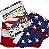 Grace Alley American Flag: 3x5 FT US Flag - 100% Made in USA. Embroidered Stars, Sewn Stripes and Brass Grommets. Fade Resist