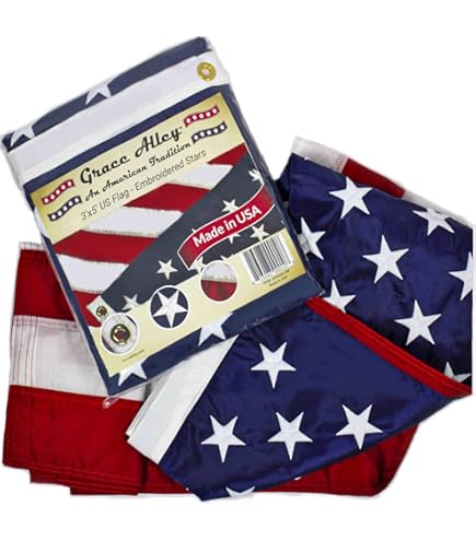 Bandiera Americana Resistente Annin 4x6 Piedi – Tough Tex In Poliestere 2 Strati Con Cuciture E Stelle Ricamate