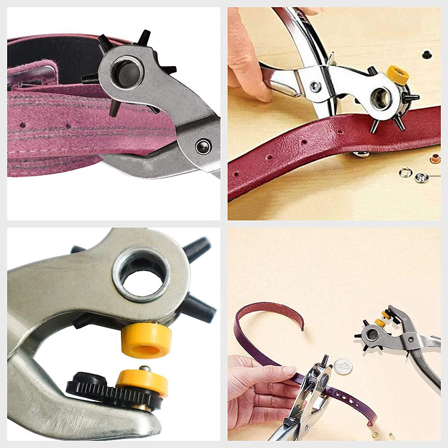 Eyelet Punch Pliers and Eyelets Snap Pliers (2 in 1) with 75 Eyelets