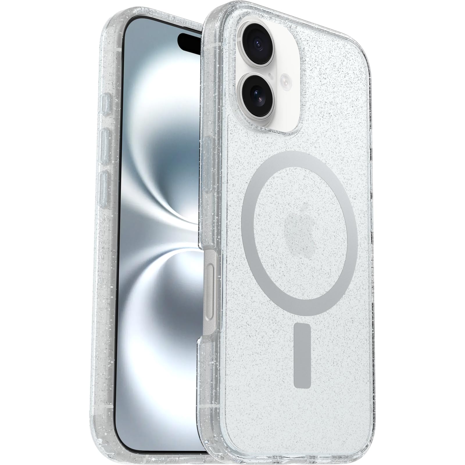 OtterBox Symmetry Series Clear MagSafe Case for iPhone 16, Shockproof, Drop proof, Protective Thin Case, 3x Tested to Military Standard, Stardust