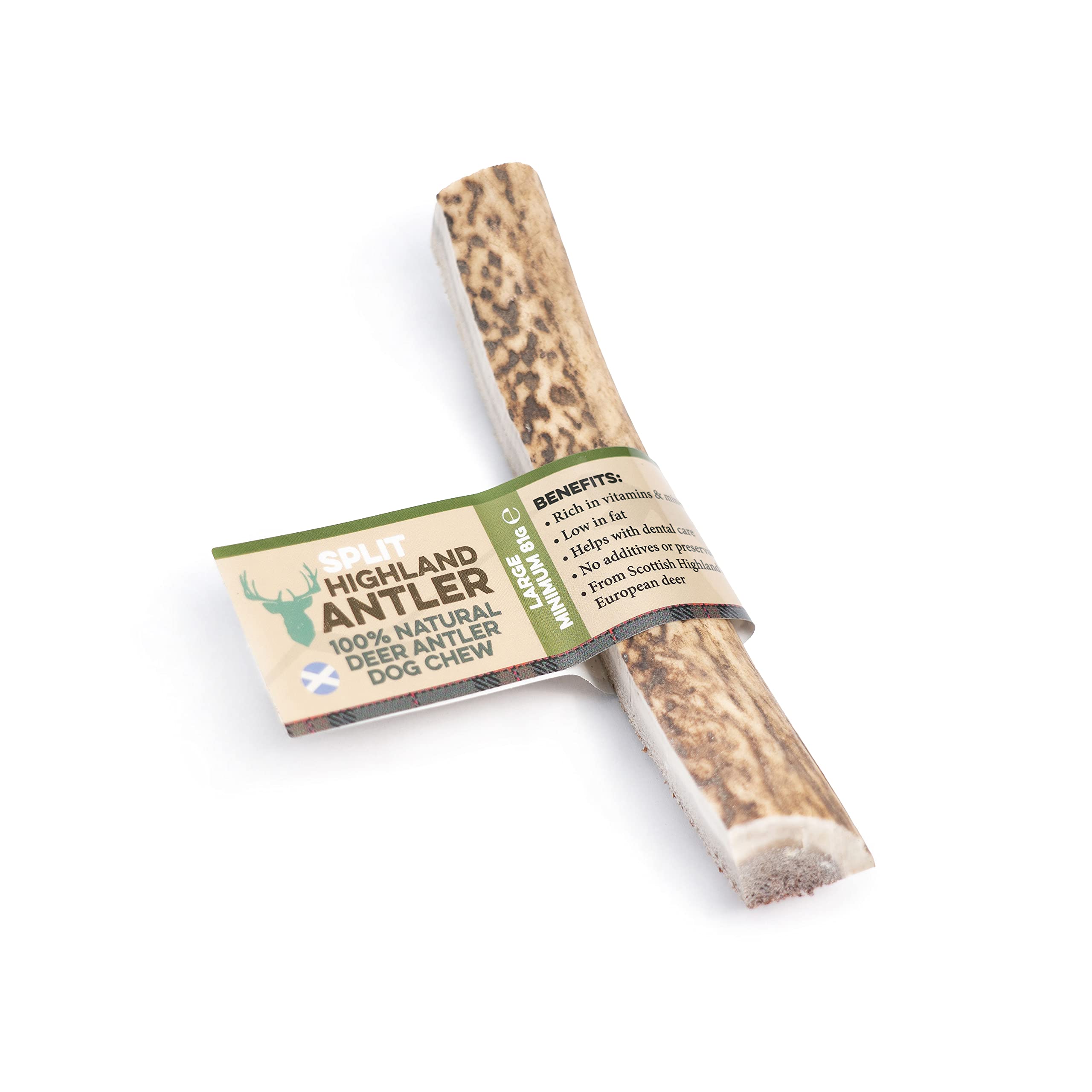 Highland Antler Split Large Chews For Dogs Split Horns Organic Chew Dog Toy