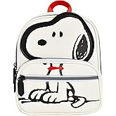 Concept One Peanuts Mini Backpack, Small Travel Bag for Men and Women, Snoopy, 9 Inch