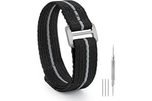 1963 WATCH Nylon Watch Band - Hook and Loop Fasteners Soft Watch Strap 20mm 22mm - Sport Watch Bands for Men Women