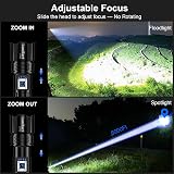 Lumitact XHP70.2 LED Torch 500000 Lumens Rechargeable Flashlight 5 Modes Zoom view 3