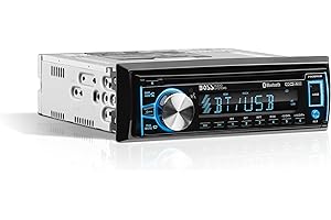 BOSS Audio Systems 750BRGB Car Stereo - Single Din, Bluetooth, CD Player, AM/FM Radio Receiver, USB, AUX Input, Multi Color I