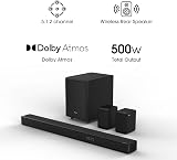 Hisense AX5125H 5.1.2 Channel Soundbar with Wireless Sub & True Wireless Rear view 5