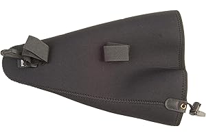 Neotech Trombone Mute Case – Premium Padded Neoprene Mute Storage Case for Trombone Mutes Durable Travel Protection for Brass Musicians | Essential Trombone Accessories for Gig Bags & Practice – Black