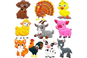 ALNETI Fridge Magnets for Toddlers Farm Animals - Montessori Learning Toys for Baby - Refrigerator Magnets for Kids - Toddler Magnets for Refrigerator - Kid Magnet for Whiteboard Cute Rubber Magnetic Gift
