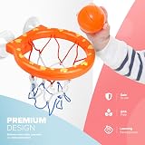 KIDOOLA Bath Basketball Hoop with Suction Cup Toy for Tub Bath Time view 5