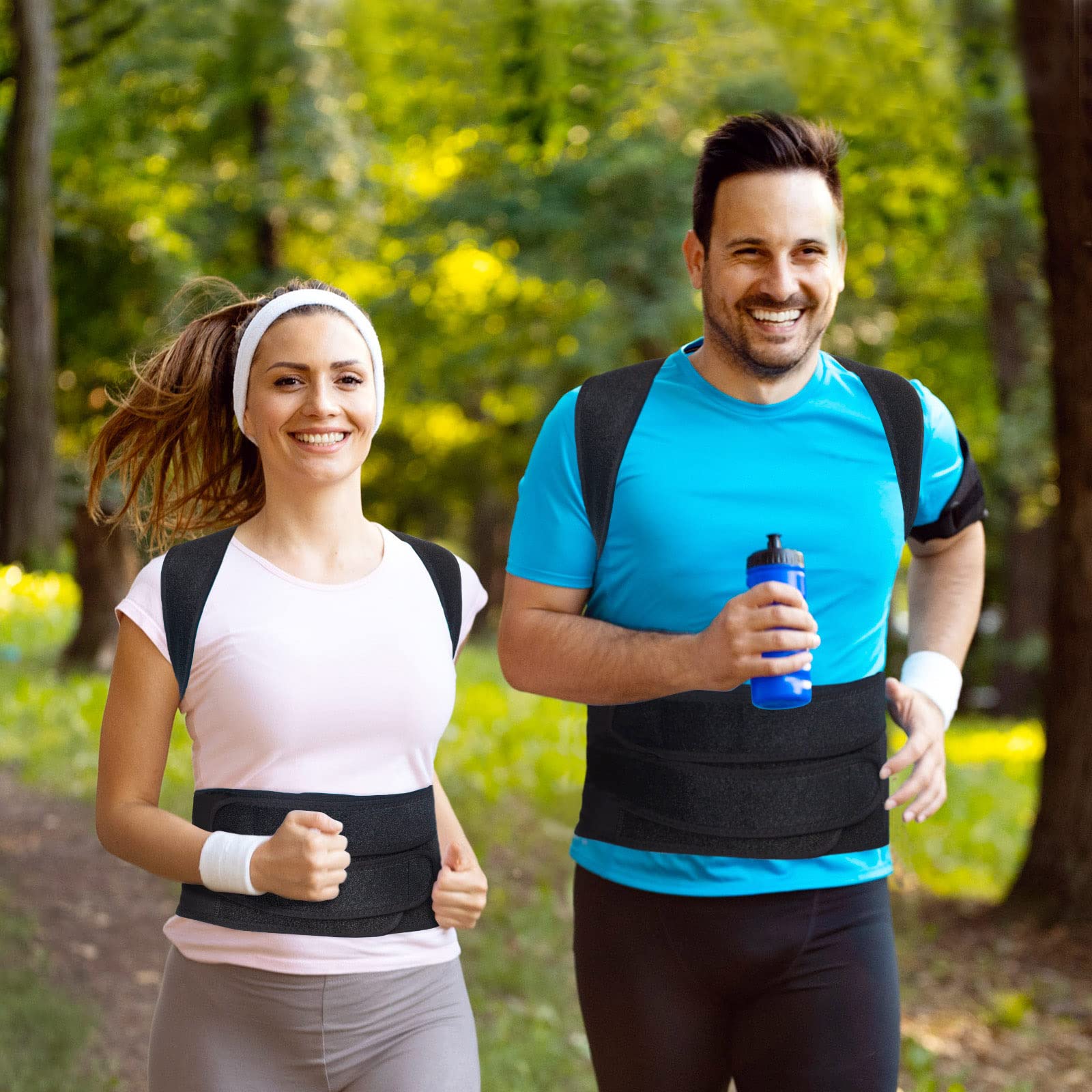 Back Brace Posture Corrector for Women and Men, Back Braces for Upper and Lower Back Pain Relief, Adjustable and Fully Back Support Improve Posture and Lumbar Support(M, 30