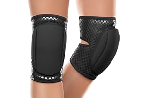 Queen Wear – Sleek Black Grip – Pole Dance Knee Pads – Perfect Woman Protection for Pylon Ballet Modern Dance and Indoor Sports (XXL)