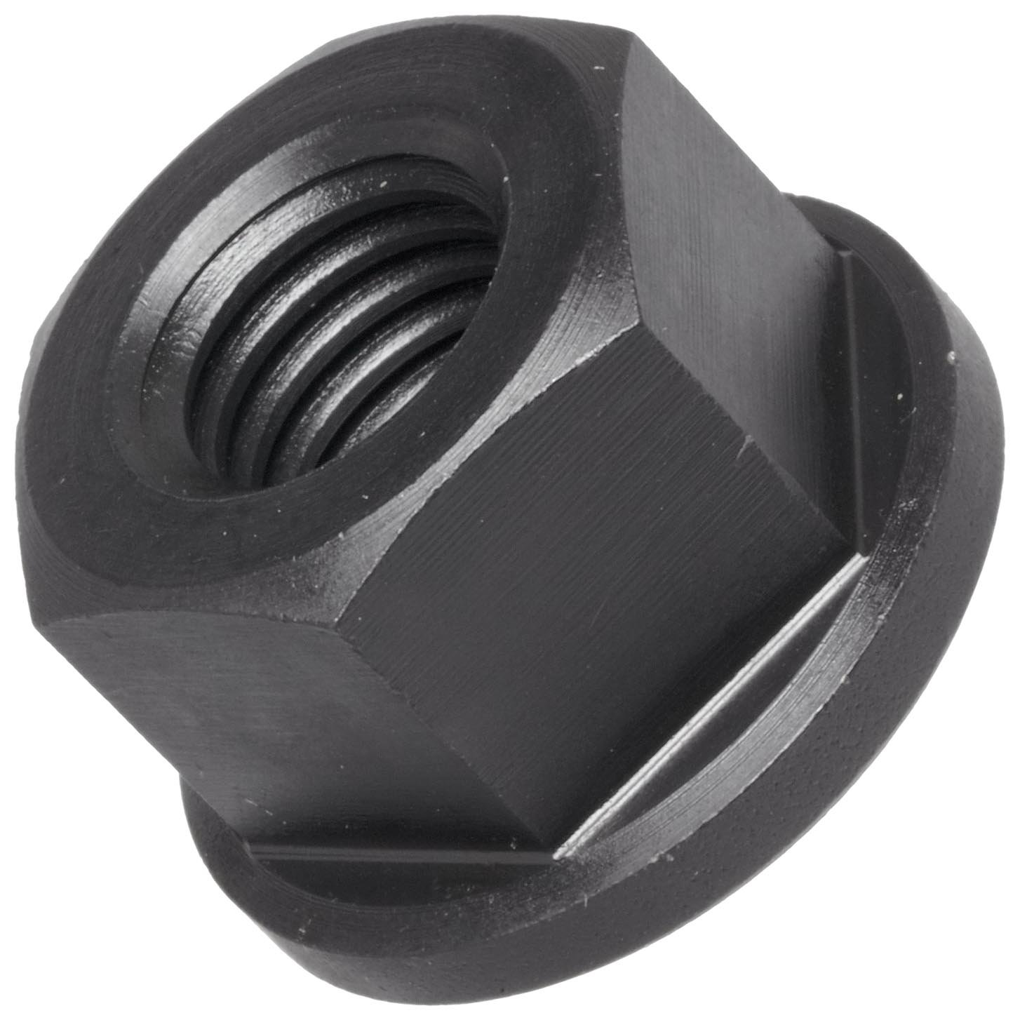 Carbon Steel Hex Nut, Black Oxide Finish, Grade 10, Right Hand Threads, Class 2B 1"8 Threads, 1