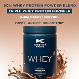 Kinetica Whey Protein Powder Chocolate 1 Kg 23g Protein 5.5g BCAA view 2
