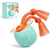 Cheerble Interactive Dog Toys, Wicked Ball Rolly, 3 Mode Automatic Rolling Ball, Motion Activated Dog Stimulation Toy, Rope &