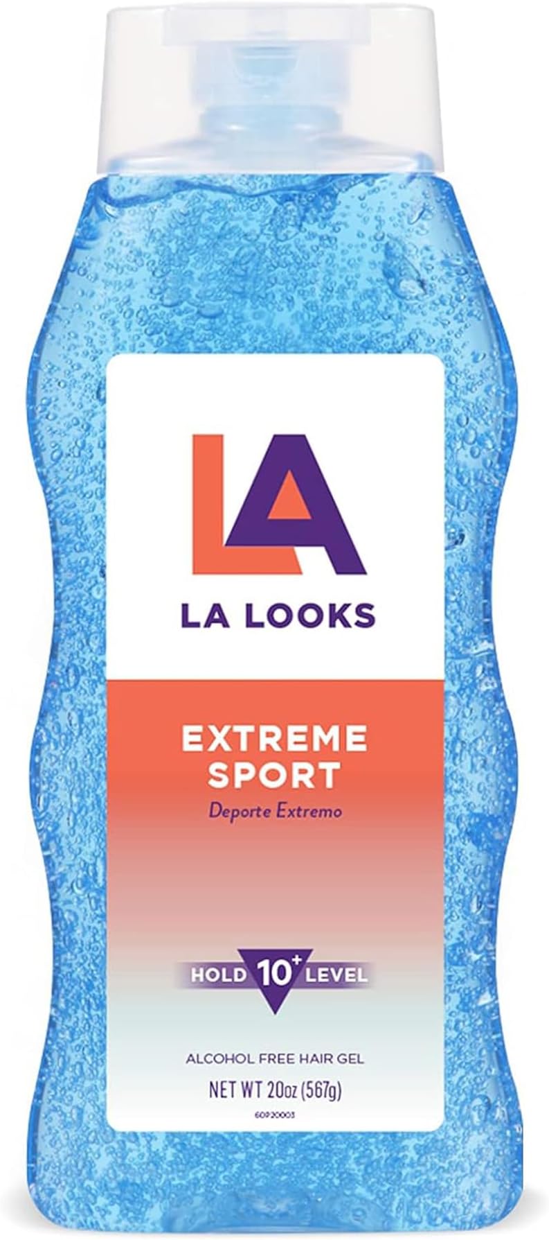 L.A. Looks Sport X-Treme Hold Level 10+ Hair Gel 20 Oz Alcohol Free