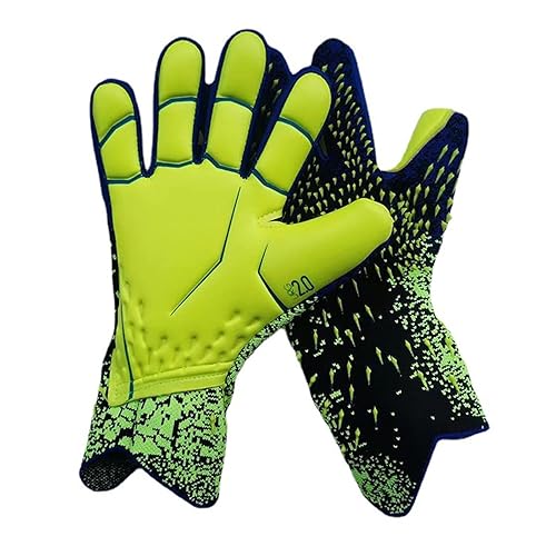 Guaber Soccer Goalkeeper Gloves Goalie Training Gloves Strong Grip Anti Slip And Breathable For Adults And Children Black 6