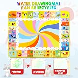 MELAND Water Doodle Mat 120 x 90cm Large Aqua Magic Drawing Mat view 5