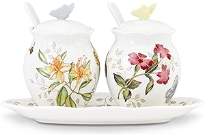 Lenox Butterfly Meadow 7-Piece Condiment Set, White -