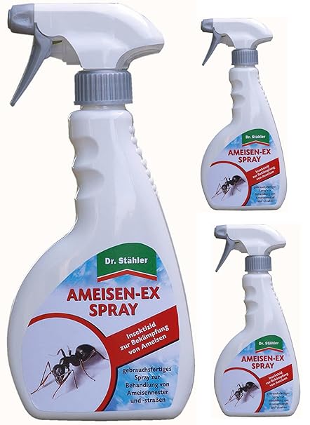 Dr. Stähler Ameisen-Ex Spray Gardopia Sparpakete + Zeckenzange mit Lupe (3 x 500 ml)