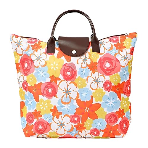 JYJLLM fashion canvas tote bag，shopping bags，holiday bag，beach bag with zip，Tote Bag for Women with Zip Foldable Handbag for Travel Pool Shopping Holiday Gym (Color 3)