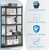 Nassboards Garage Shelving Unit 180cm 5-Shelf Boltless Heavy Duty 875kg view 6