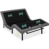 Best Choice Products Ergonomic Queen Size Adjustable Bed Frame, Electric Base w/Wireless Remote Control, Nightlight, Massager, 2 USB Ports