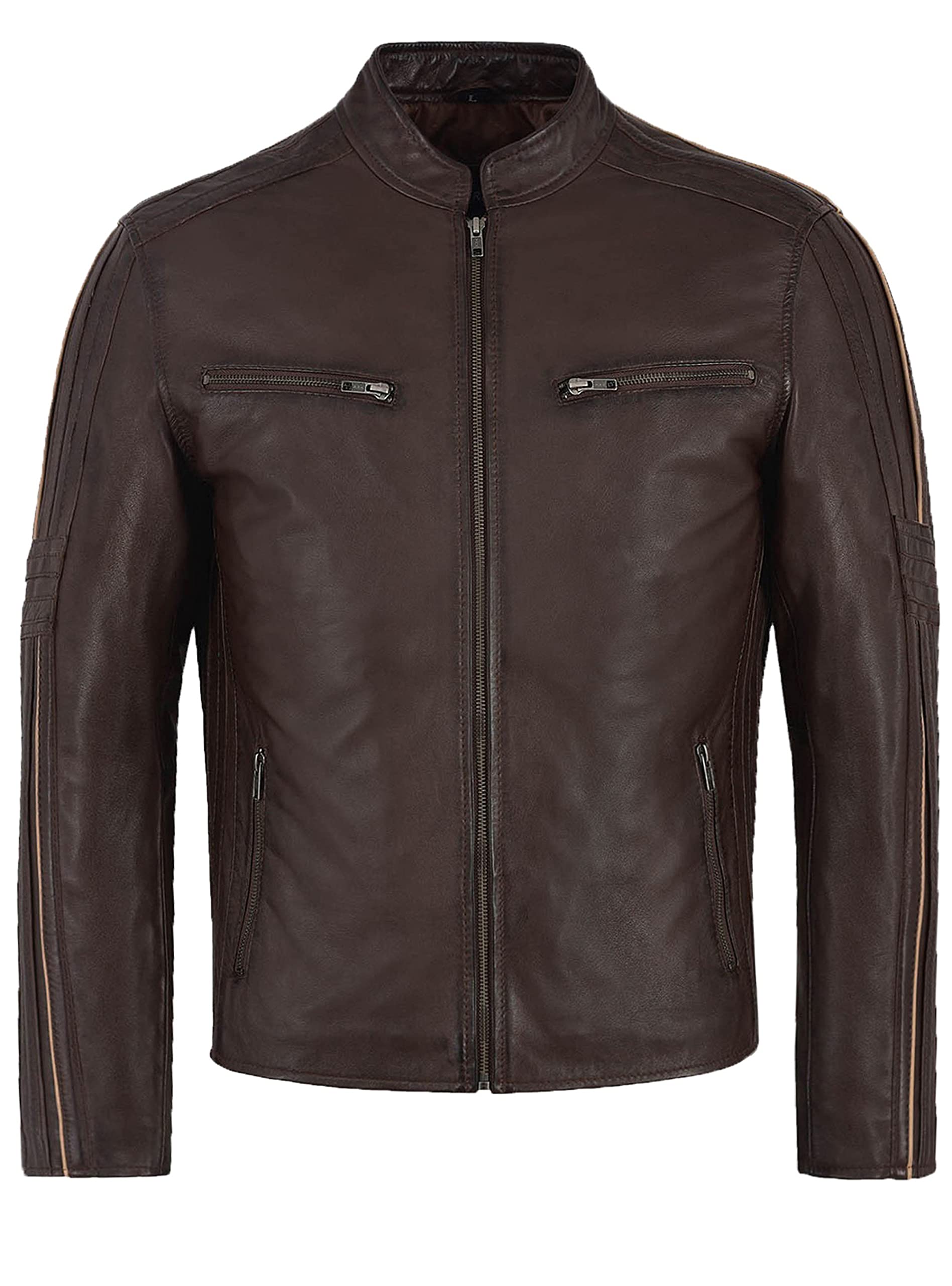 HANDSY Leather Jackets For Men - Leather Motorcycle