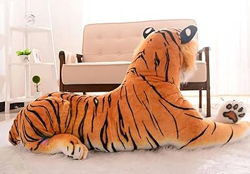 Amazon ぬいぐるみ 特大 虎 タイガー 大きい 動物 1cm 可愛い とらぬいぐるみ 虎縫い包み とら抱き枕 お祝い ふわふわぬいぐるみ ぬいぐるみ おもちゃ