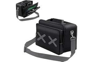 DAHAKII Travel Case Bag Carrying Case Game Storage Bag Protective Case for Xbox Series X Console/Controller/Cables/Multiple Pockets for Gaming Accessories