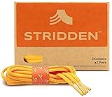 STRIDDEN 2 Pairs Oval Shoelaces, 1/4” Half Round
