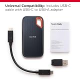 SanDisk Extreme Portable SSD 8TB USB-C NVMe 1050 MB/s IP65 Carabiner Black view 4