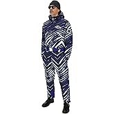 Zubaz NFL Men and Women's Zebra Striped Team Color Tundra Tux Snowsuit (Small - 3XL)